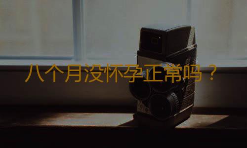 八个月没怀孕正常吗?